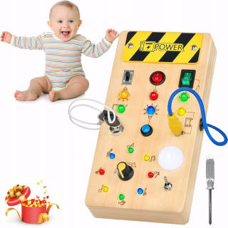 Montessori Vzdelávacia LED Senzorická Tabuľa pre Deti
